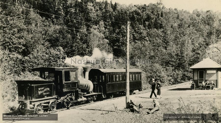 Postcard: Mt. Washington Cog Railway, Marshfield Station. White Mountains, New Hampshire